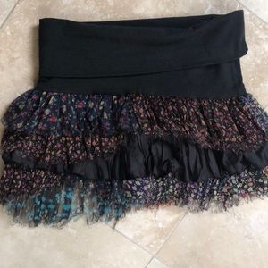 Free People Layered layered skirt + slip ✨🌻